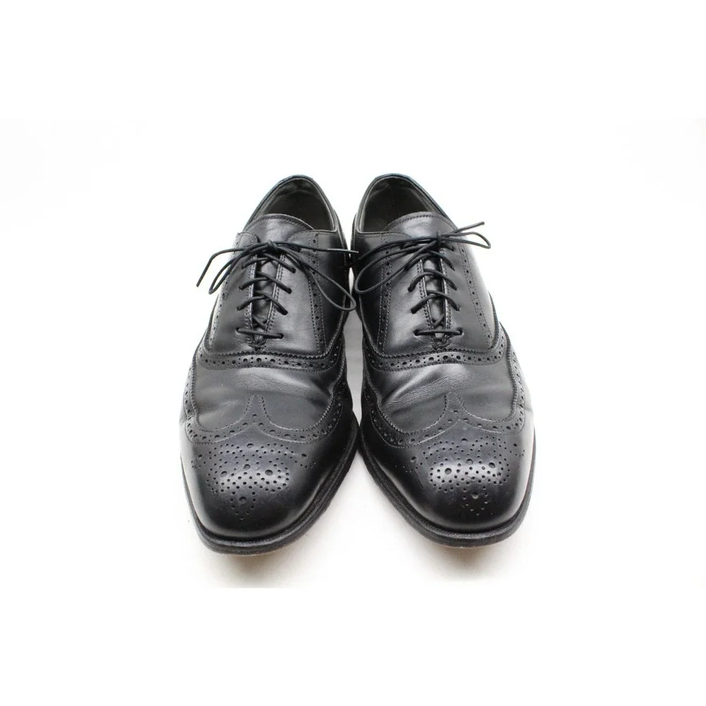 Vintage FOOTJOY Classics‎ Wingtip Black Oxford Shoes Sz 8.5EEE USA Made